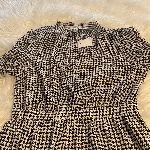 J.CREW LONG SLEEVE WOMENS DRESS SIZE 8 BRAND NEW BLACK AND WHITE COMBINATION - Picture 11 of 12